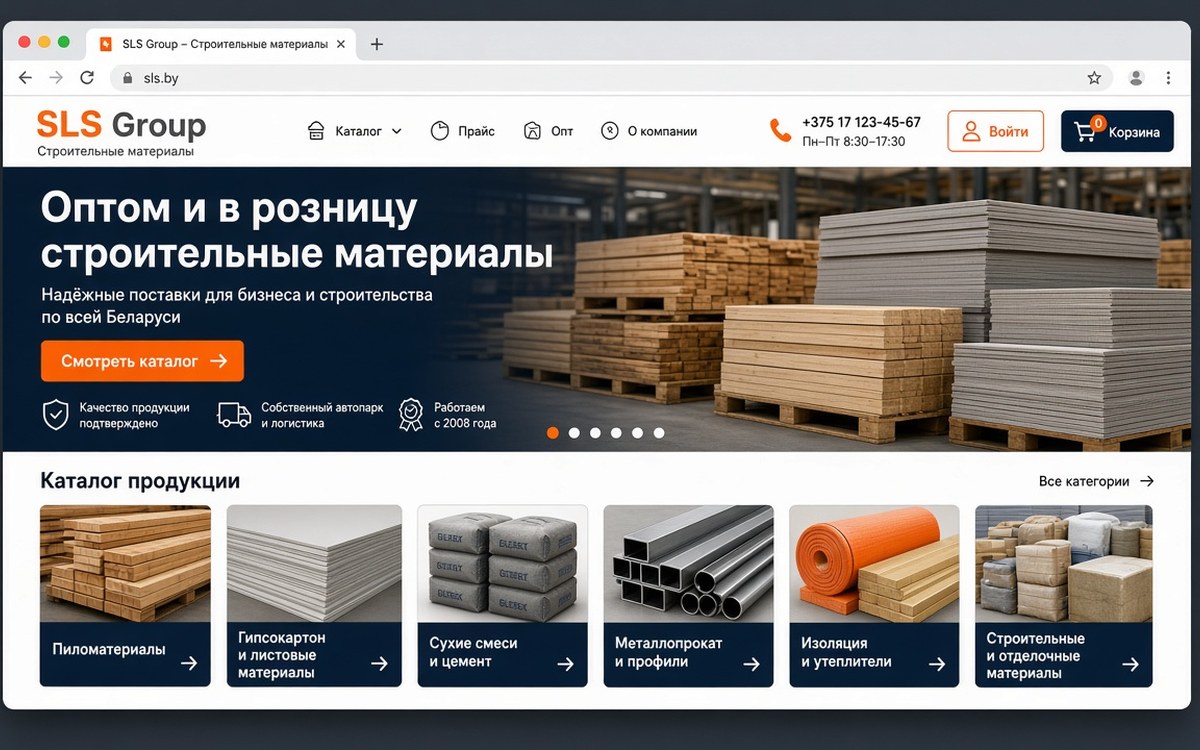 Сайт SLS Group